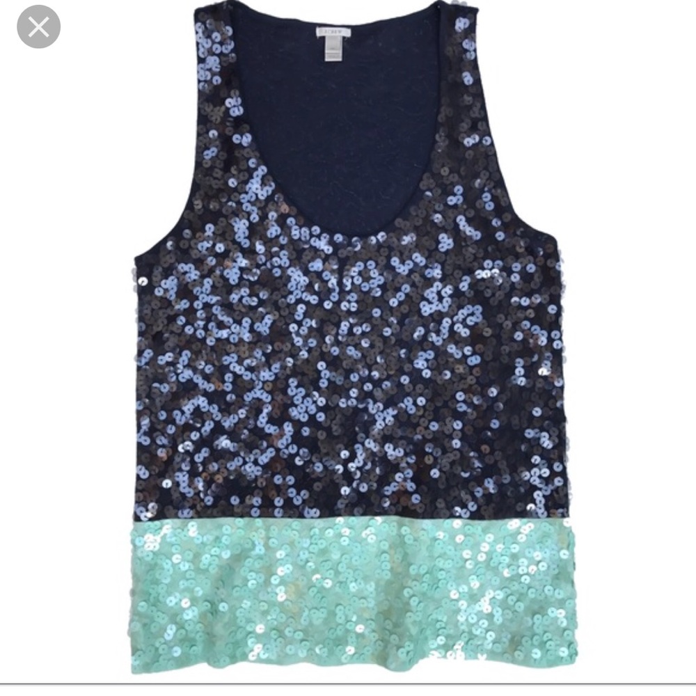 J Crew Sequin Tank Top